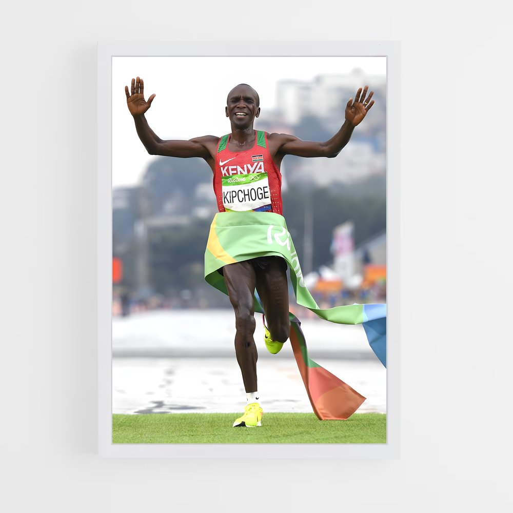 Poster L'Exploit d'Eliud – affiche Athlétisme (vue 3)